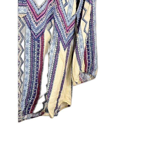 Anthropologie Fig & Flower Flowy Boho Tribal Peasant Top w/ Crochet Sz S EUC - Picture 4 of 5